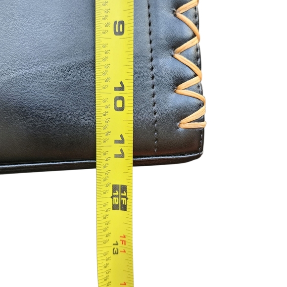 Leather Black Dreamcatcher Tote Bag With Crosbody - Picture 3 of 7